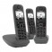 AS490 TRIO BLACK SIEMENS CORDLESS DECT GIGASET