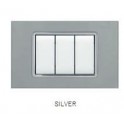 PLACCA VETRO ART 8004BL-3 4P SILVER