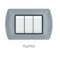 PLACCA METALLO T1 8804-29 4P PLATINO