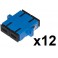 CONFEZIONE 12 ADATTATORI FIBRA OTTICA SC SC/SC SINGLEMODE DUPLEX PC