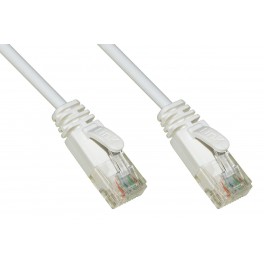 CAVO RETE CAT.6A UTP SLIM 2M BIANCO CAVO RETE CATEGORIA 6A NON SCHERMATO UTP COLORE BIANCO HALOGENFREE 2mt SLIM