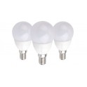 KIT 3 LAMPADINE LED MINI GOCCIA E14 6W LUCE FREDDA 6000°K