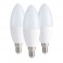 KIT 3 LAMP OLIVA LED 9W E14 L.NATUR.690 KIT 3 LAMPADINE LED OLIVA E14 9W LUCE NATURALE 4000°K