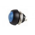Pulsante unipolare ON OFF Interruttore a pulsante unipolare momentaneo blu off-(on)