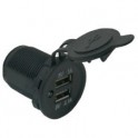 Doppia presa usb da pannello 2.1a + 1a Corpo struttura	Nylon   Corpo cover	PVC    Tensione ingr.	12-24 V Uscita 5V	2.1 + 1 A  Mo