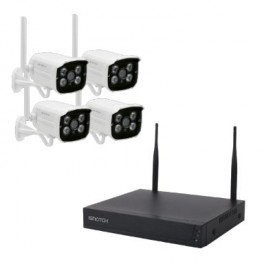 HEYNVRPRO - Kit nvr smart wireless 4TEL. CON 4 TELECAMERE