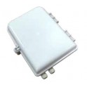 Contenitore a parete per splitter:  16BU Contenitore a parete per splitter: per esterno, 2 ingressi, completo di 16 bussole SC/A