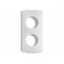 Frontalino a due fori compatibile serie LEGRAND VELA CHIARA® FRONTALINO LV