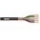 Cavo schermato 6X0,25 AL METRO Cavo schermato a treccia in rame rosso 6 x 0,25 -