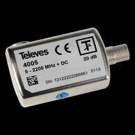 ATTENUATORE 0-20 dB  5-2200 Mhz CC 5..2200MHZ “F” + DC