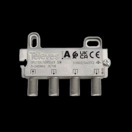 PARTITORE 5...2400MHz "F" 3Vie 8/7dB