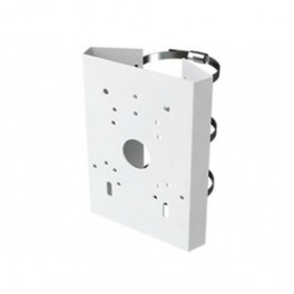 Collare da palo in alluminio,gruppo accessori A, B, E, larghezza palo 80-140mm. Dimensioni 104 x 140 x 19mm