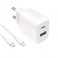 CARICA BATT. DA MURO 30W + CAVO USB-C-C PURO PRO LITEKIT CAVO USB-C / USB-C 1,2mt