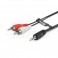CAVO DA JACK 3.5 A 2 SPINE RCA 5M POLYB.