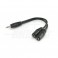 CAVO JACK3,5 A 2PRESE .JACK 3,5 Cavo da spina jack ø3,5 Stereo a 2 prese jack ø3,5 Stereo - 0,2m