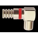 CONNETTORE TV MASCHIO 90°AVVITARE 5MM