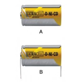 BATTERIA NI-CD TORCIA 1,2V 4500mA CON T CON TERMINALI