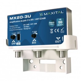 AMPLIFICATORE  PALO 2 IN. BIII/U HF G.24 MX20-3U AMP. PALO 2 IN. BIII/U HF G.24/24dB