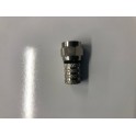 CONNETTORE  F VITE 3,6 mm nero