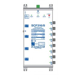 Multswitch 8 uscite dCSS/Legacy+TV con ricevitore ottico integrato + Alimentatore