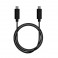 CAVO in PVC da USB Type-C 3.1 a USB Type-C 3.1, 3A, 10GBps, 1m Nero