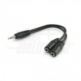 CAVO JACK3,5 A 2PRESE .JACK 3,5 Cavo da spina jack ø3,5 Stereo a 2 prese jack ø3,5 Stereo - 0,2m