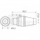 PRESA COASSIALE TV 9,5MM SCHER