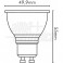 Lampadina a Led GU10 - 5W - 230Vac - BC Lampadina a Led GU10 - 5W - 230Vac - Bianco caldo