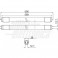 Tubo led vetro 60cm 230Vac 9W 6000K