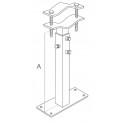 ZANCA TELESC.EMILIA C/PIASTRA REGOLABILE DA 60 A 105cm