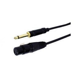 CAVO 6,3MM MONO/PRESA XLR 3PIN 1,8M PROFESS.AUDIO MUSIC