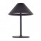 LAMPADA DA TAVOLO MINI ALLUMINIO NERA BATTERIA3W 3000K NERA