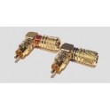SPINA 90° RCA VOLANTE DORATA ROSSA
