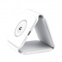 STAZIONE DI RICARICA WIRELESS 3 IN 1 Il caricabatterie wireless può caricare contemporaneamente i vostri iPhone/iWatch/AirPods,