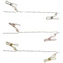 CATENA 10 LED B.CALDO C/MOLLETTE ORO/A