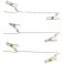 CATENA 10 LED B.CALDO C/MOLLETTE ORO/A