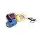 Mini torcia dinamo e solare 2 led Mini torcia 2 leds. Doppia modalità di ricarica: dinamo e solare. Dotata di moschettone e anel