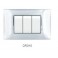 PLACCA TECNOPOL. T2 6002-6 2P CROMO