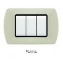 PLACCA METALLO T1 8804-28 4P PANNA