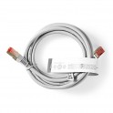 CAVO DI RETE CAT 6 Cavo patch schermato per installazioni CAT6, adatto per ambienti di rete a 10/100/1000 megabit.