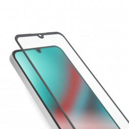 PELLICOLA VETRO  Samsung Galaxy A16 Pellicola protettiva in vetro temperato con bordi in silicone nero per Samsung Galaxy A16