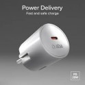 CARICATORE CON SPINA SHUKO E PORTA USB-C Caricatore con spina Schuko e porta USB-C 20W PD