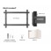 SUPPORTO TV 40-65" MAX.30KG WALL 3345