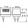 Alimentatore  11,2W - 9-24V ALTERNATA Alimentatore lineare 11,2W - 9/12/15/18/21/24Vac 600mA - 6 Connettori Tensione Alternata