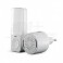 Kit campanello wireless bianco con pulsm Kit campanello wireless bianco con pulsante cinetico fino a 180m