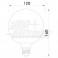 Lampada globo led 20W 230V E27 3000K Lampadina a Led E27 - 20W - 230Vac - Bianco caldo