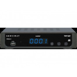 DECODER SERVIMAT VEGA 2 + SCHEDA TNT SAT Con il ricevitore VEGA 2, goditi appieno i canali DTT gratuiti in Alta Definizione disp