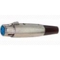 PRESA MICROFONICA XLR  3 POLI ST. PRESA CANON VOLANTE     PRESA 3 POLI PER MICROFONO TIPO STANDARD