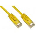 CAVO RETE CAT. 6 UTP GIALLO  3MT CAVO RETE CATEGORIA 6 NON SCHERMATO UTP COLORE GIALLO  HALOGENFREE MT 3 SLIM