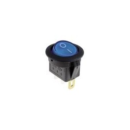 INTERRUTTORE UNIPOLARE A BILANCIERE LUM ** BLU **   12 VOLT